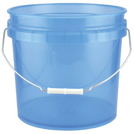 Leaktite Translucent Blue 3.5 gal Plastic Bucket 003G1TBL010